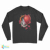 Pennywise Halloween Balloon IT Dancing Clown Horror Character Long Sleeve T-Shirt