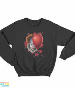 Pennywise Halloween Balloon IT Dancing Clown Horror Character Sweatshirt