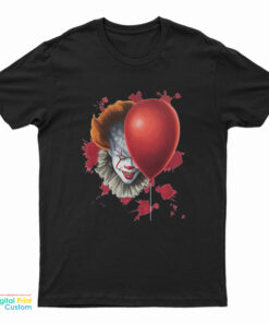 Pennywise Halloween Balloon IT Dancing Clown Horror Character T-Shirt