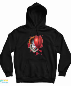 Pennywise Halloween Balloon IT Dancing Clown Horror Character Hoodie