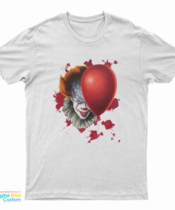 Pennywise Halloween Balloon IT Dancing Clown Horror Character T-Shirt