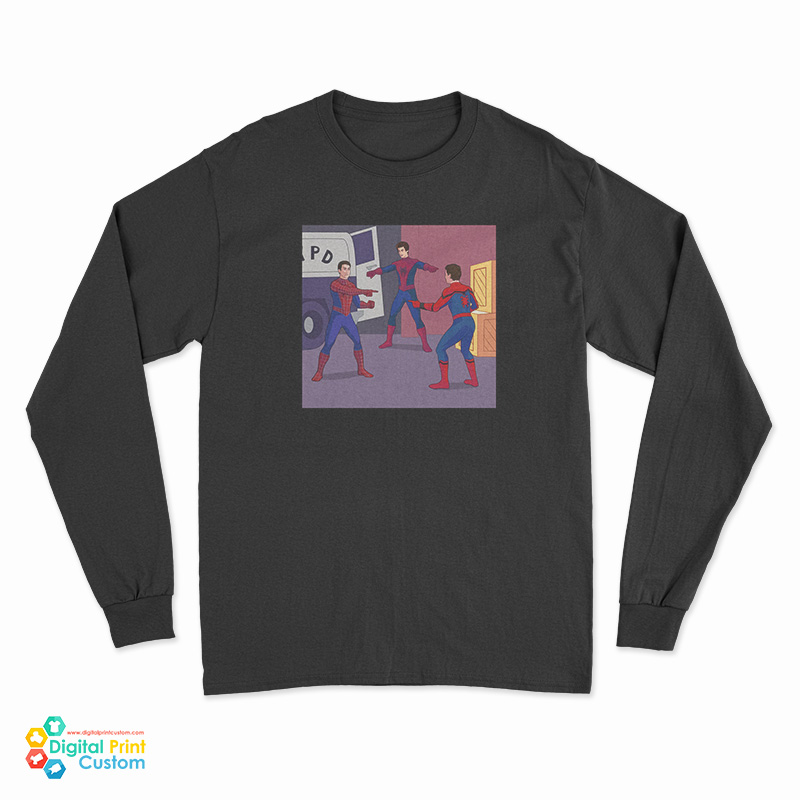 Spiderman Pointing Meme Long Sleeve T-Shirt