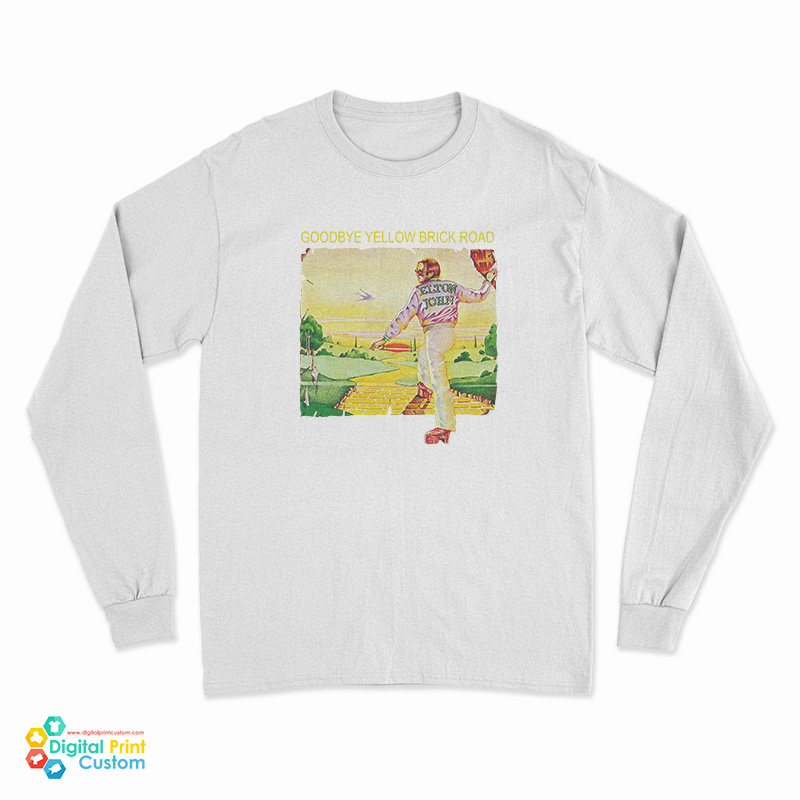 Vintage Elton John Goodbye Yellow Brick Road Long Sleeve T-Shirt