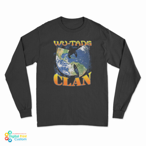 Wu-Tang Clan Earth Logo Long Sleeve T-Shirt