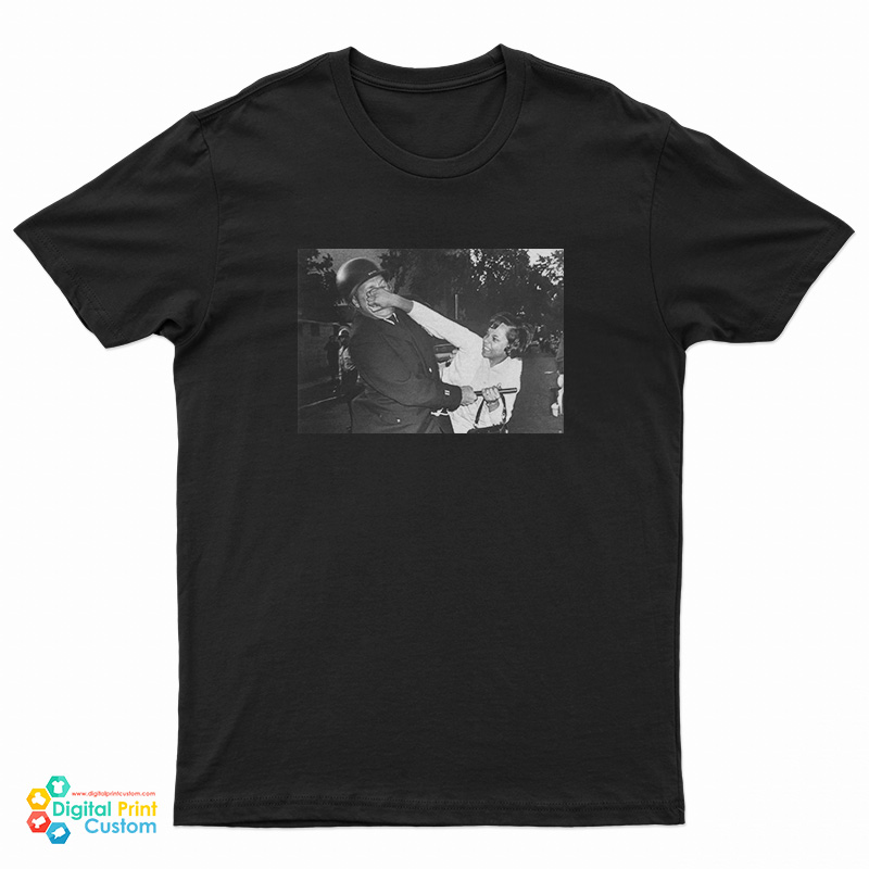 A Black Woman Claws At A Milwaukee Police Captain's Face T-Shirt