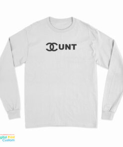 Cunt Logo Parody Long Sleeve T-Shirt