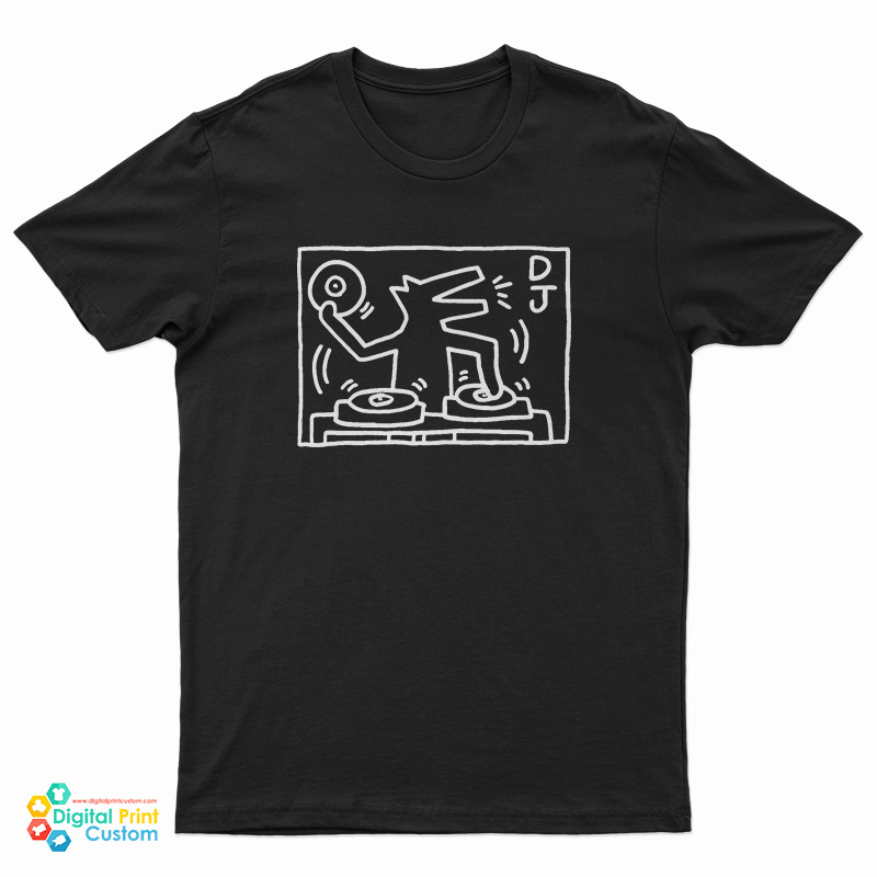 DJ Dog By Keith Haring T-Shirt