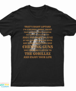 Grim Reaper That's Right Liptard I'm A Balding T-Shirt