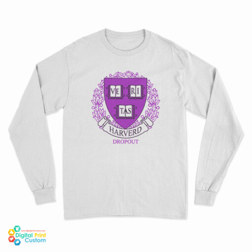 Harvard Dropout Logo Long Sleeve T-Shirt