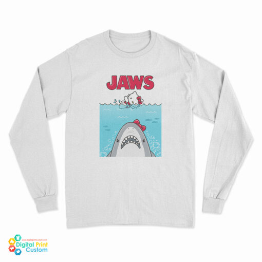 Hello Kitty X Jaws Parody Long Sleeve T-Shirt
