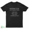 Things I Do In My Spare Time Read Books Smell Books Buy Books Rearrange Books T-Shirt