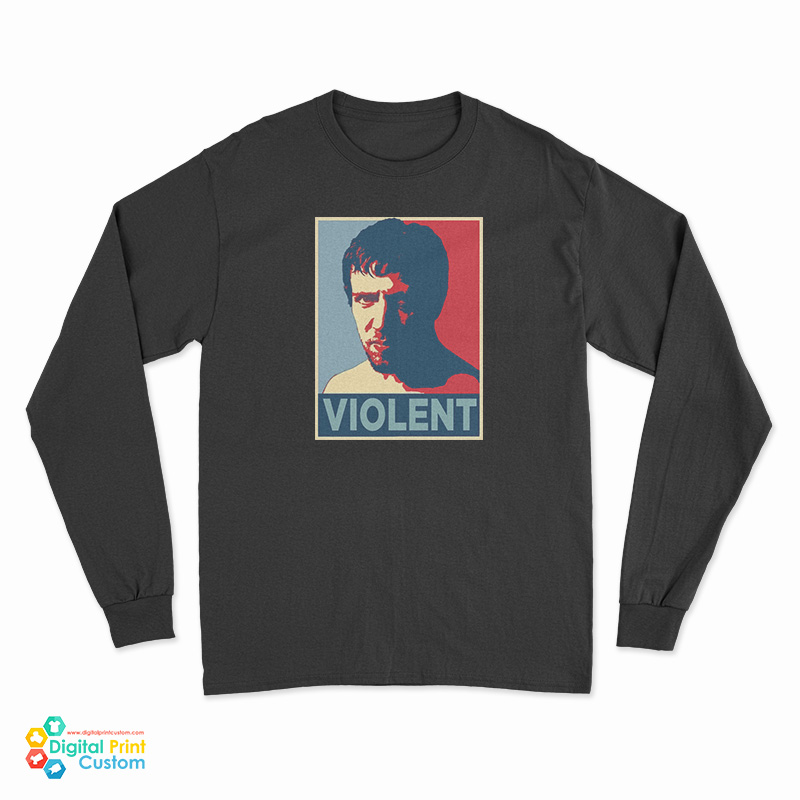 Bryan Danielson Violent Wrestling Long Sleeve T-Shirt