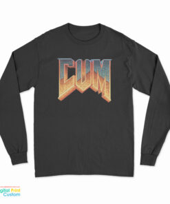 Doom Cum Logo Parody Long Sleeve T-Shirt