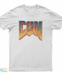 Doom Cum Logo Parody T-Shirt