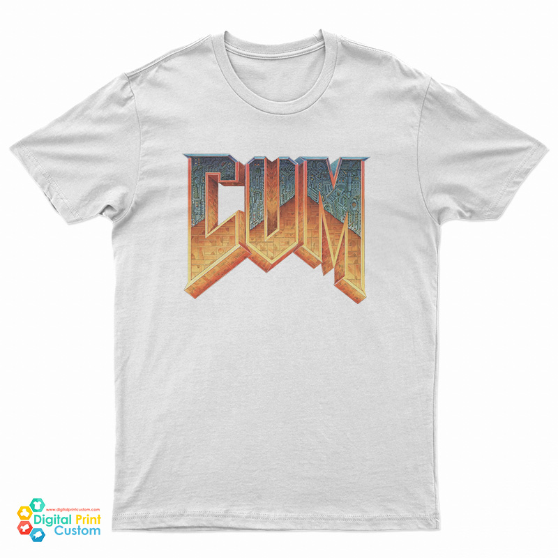 Doom Cum Logo Parody T-Shirt