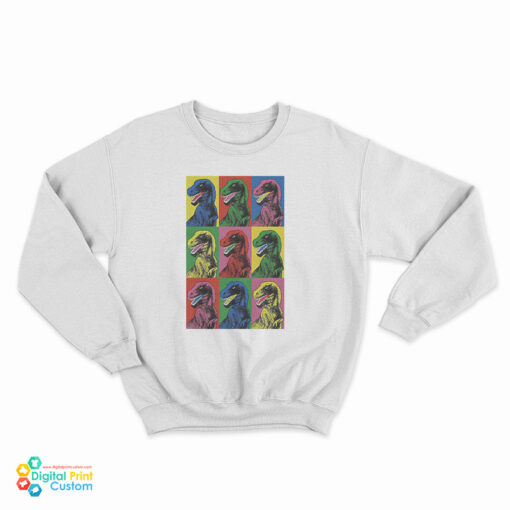 Jurassic Park Dinosaur Pop Art Sweatshirt