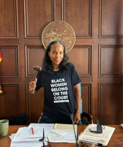 Kerry Washington Black Women Belong On The Court T-Shirt