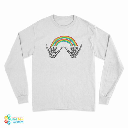 Louis Tomlinson Rainbow Skeleton Long Sleeve T-Shirt