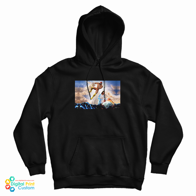 Macho Man Randy Savage Elbow Drop Jesus Hoodie