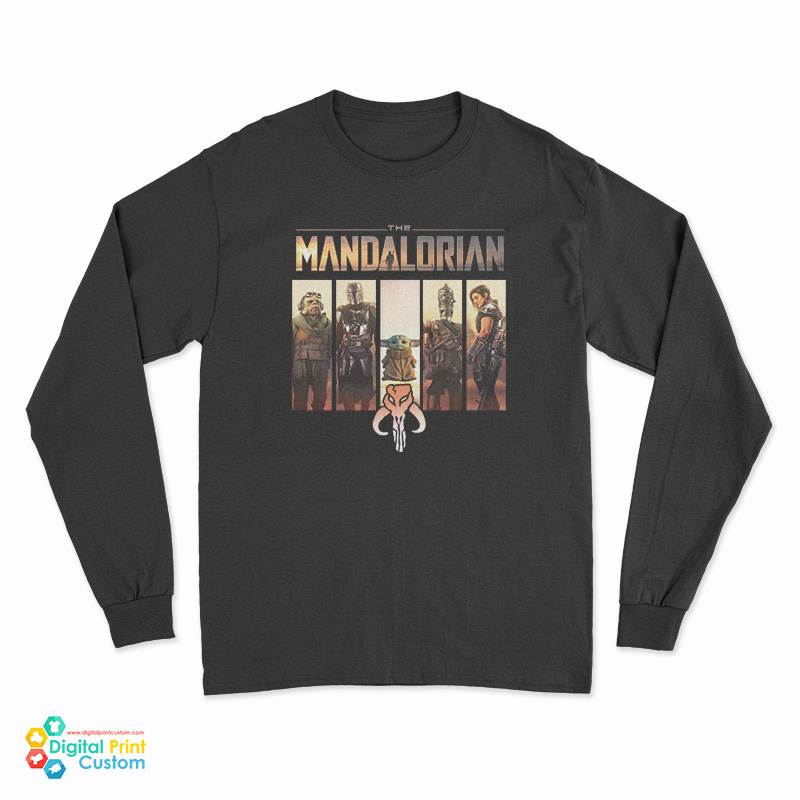 The Mandalorian Characters Long Sleeve T-Shirt
