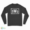 Vintage 90s NWO New World Order Wrestling Logo Long Sleeve T-Shirt