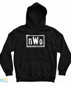 Vintage 90s NWO New World Order Wrestling Logo Hoodie