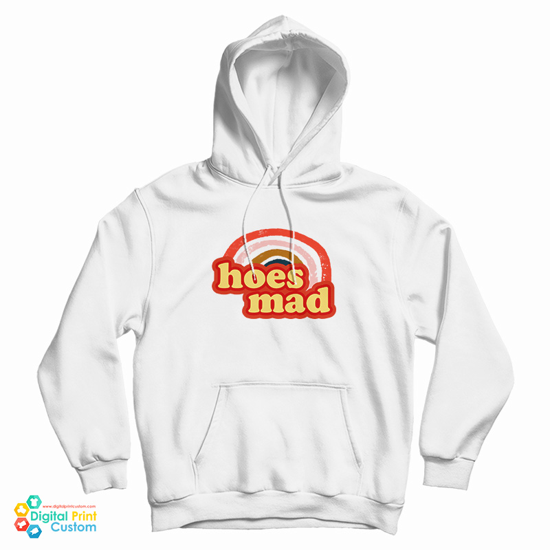 Hoes Mad Rainbow Vintage Hoodie For UNISEX