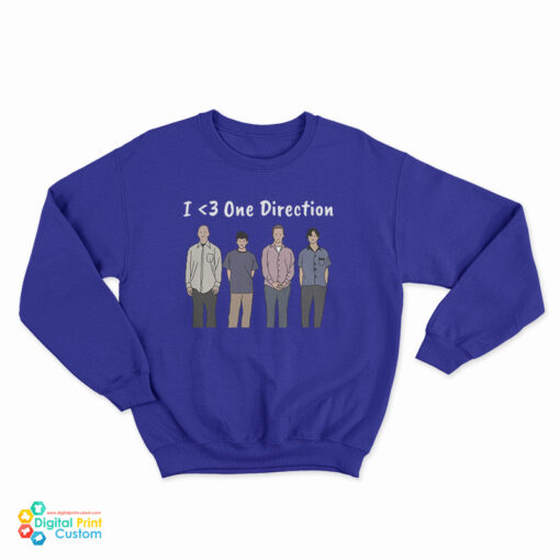 I Love One Direction Weezer Sweatshirt