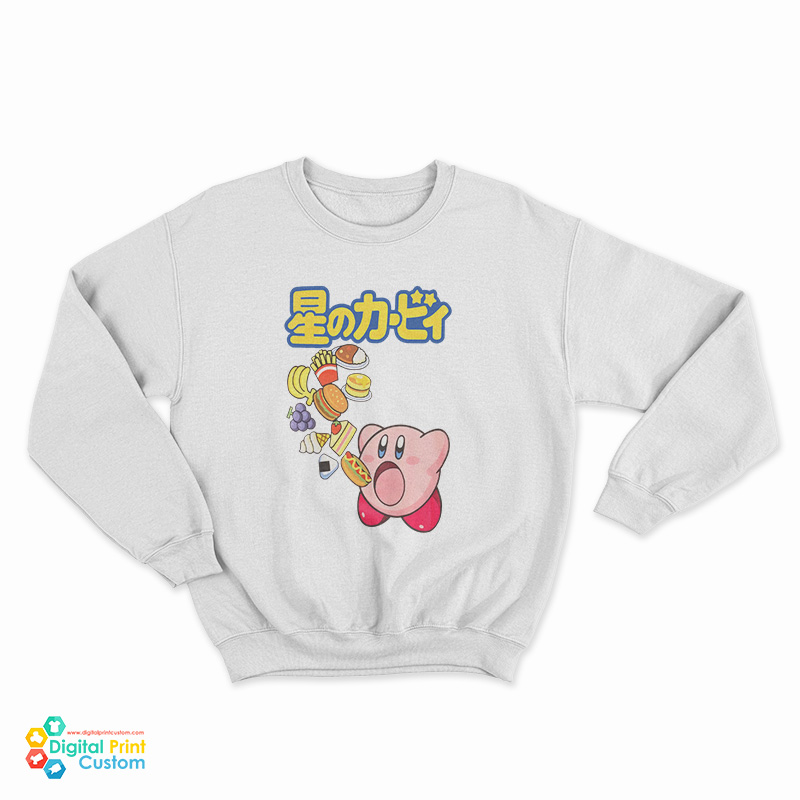 Kirby Food Kanji Pink Sweatshirt