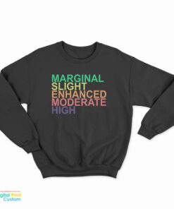 Marginal Slight Enhanced Moderate High Sweatshirt