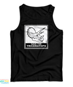 Save The Triceratops Tank Top