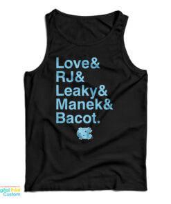 Unc Basketball Love And Rj And Leaky And Manek And Bacot Tank Top