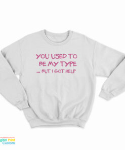 You Used To Be My Type But I Got Help Sweatshirt