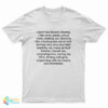 I Don't Like Barack Obama I Like Wine Pasta Uncut Cock Making Out T-Shirt