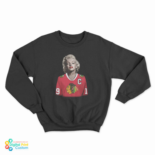 Marilyn Monroe Chicago Blackhawks Toews Jersey Sweatshirt