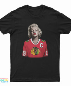 Marilyn Monroe Chicago Blackhawks Toews Jersey T-Shirt