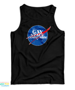 Nasa Gay Space Communism Parody Logo Tank Top