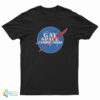 Nasa Gay Space Communism Parody Logo T-Shirt