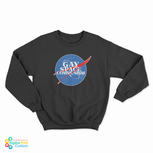 Nasa Gay Space Communism Parody Logo Sweatshirt