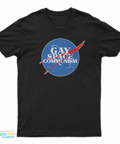 Nasa Gay Space Communism Parody Logo T-Shirt