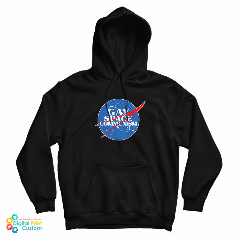 Nasa Gay Space Communism Parody Logo Hoodie
