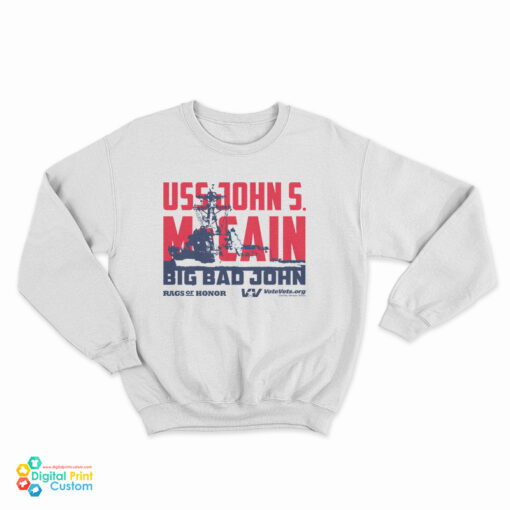 Uss John S. McCain Big Bad John Sweatshirt
