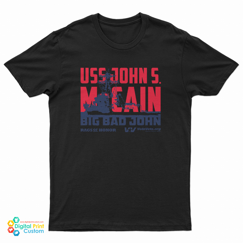 Uss John S. McCain Big Bad John T-Shirt
