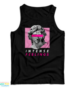 Vaporwave Aesthetic Intense Feelings Statue Tank Top