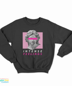 Vaporwave Aesthetic Intense Feelings Statue Sweatshirt