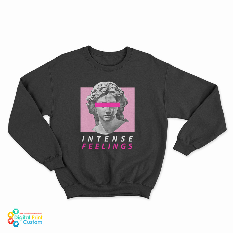 Vaporwave Aesthetic Intense Feelings Statue Sweatshirt
