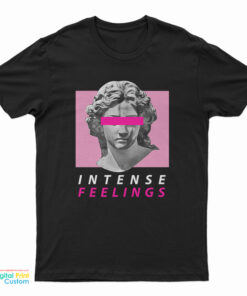 Vaporwave Aesthetic Intense Feelings Statue T-Shirt