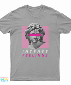 Vaporwave Aesthetic Intense Feelings Statue T-Shirt