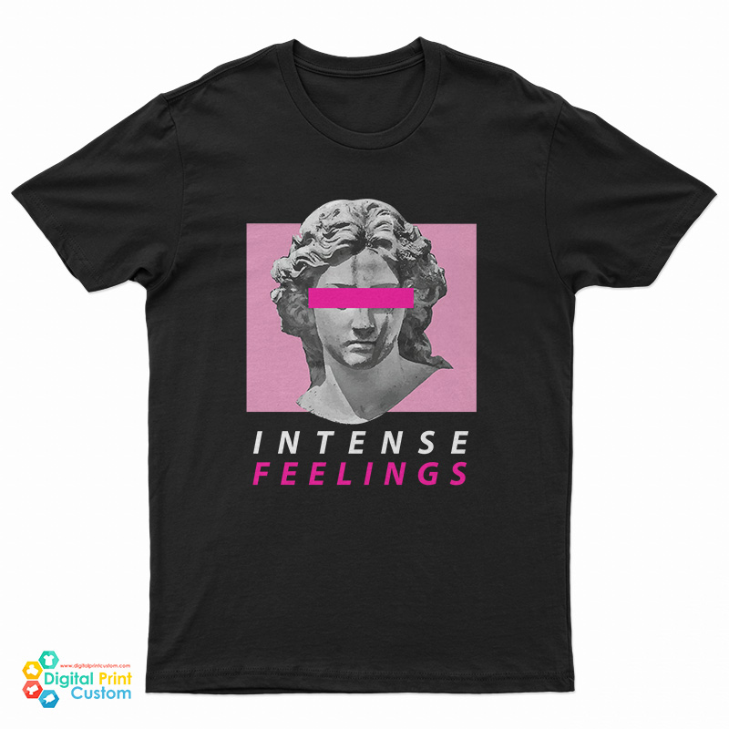 Vaporwave Aesthetic Intense Feelings Statue T-Shirt