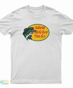 Adam Melchor Sucks Bass Pro Shops Logo Parody T-Shirt